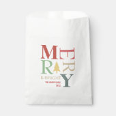 Moderne, trendige, fröhliche und helle Minimalisti Geschenktütchen (Vorderseite)