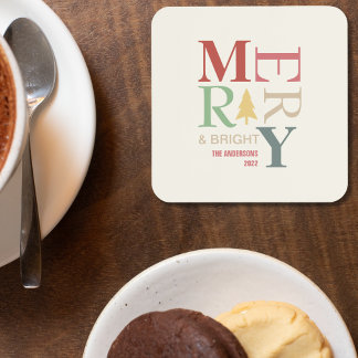 Moderne, trendige, fröhliche und helle Minimalisti Getränkeuntersetzer