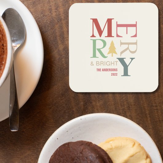 Moderne, trendige, fröhliche und helle Minimalisti Getränkeuntersetzer