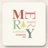 Moderne, trendige, fröhliche und helle Minimalisti Getränkeuntersetzer (Vorderseite)