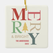 Moderne, trendige, fröhliche und helle Minimalisti Keramikornament (Vorderseite)