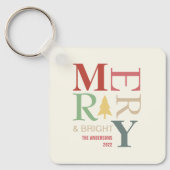 Moderne, trendige, fröhliche und helle Minimalisti Schlüsselanhänger (Vorderseite)