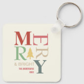 Moderne, trendige, fröhliche und helle Minimalisti Schlüsselanhänger (Rückseite)