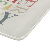 Moderne, trendige, fröhliche und helle Minimalisti Schneidebrett (Ecke)