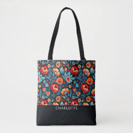 Moderne, trendige Girly Wildblume kundenspezifisch Tasche
