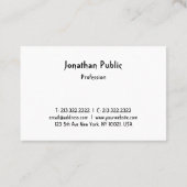 Moderne, trendige Handschrift Berufliche Vorlage Visitenkarte (Rückseite)