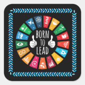 Moderne, trendige Inspirierend Geschenke für Ihre Quadratischer Aufkleber (Vorderseite)