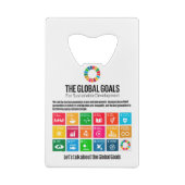 Moderne, trendige, inspirierende Nachhaltigkeitszi Geldbeutel Flaschenöffner (Rückseite)