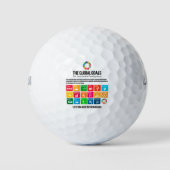 Moderne, trendige, inspirierende Nachhaltigkeitszi Golfball (Vorderseite)