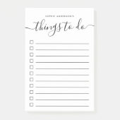 Moderne, trendige Kalligrafie-Skriptaufgaben Post-it Klebezettel (Vorderseite)