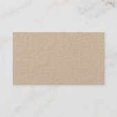 Moderne trendige Karo Lines Muster Chic Khaki Kraf Visitenkarte (Rückseite)