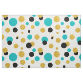 Moderne, trendige Kreise in Gold Glitzer Black & B Stoff (Fat Quarter (45,7 x 55,9 cm))