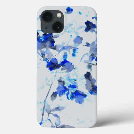 Moderne, trendige Kunst des Blumenmusters / Blume Case-Mate iPhone Hülle (Rückseite)