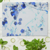 Moderne, trendige Kunst des Blumenmusters / Blume Geschirrtuch (Gefaltet)