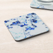 Moderne, trendige Kunst des Blumenmusters / Blume Getränkeuntersetzer (Linke Seite)