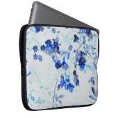 Moderne, trendige Kunst des Blumenmusters / Blume Laptopschutzhülle (Vorne Rechts)