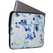 Moderne, trendige Kunst des Blumenmusters / Blume Laptopschutzhülle (Vorne Rechts)