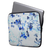 Moderne, trendige Kunst des Blumenmusters / Blume Laptopschutzhülle (Vorderseite Links)