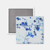 Moderne, trendige Kunst des Blumenmusters / Blume Magnet (Vorderseite/Rückseite)