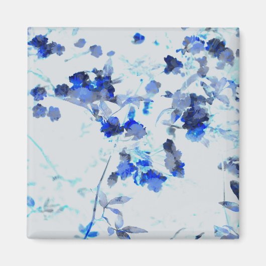 Moderne, trendige Kunst des Blumenmusters / Blume Magnet (Vorne)