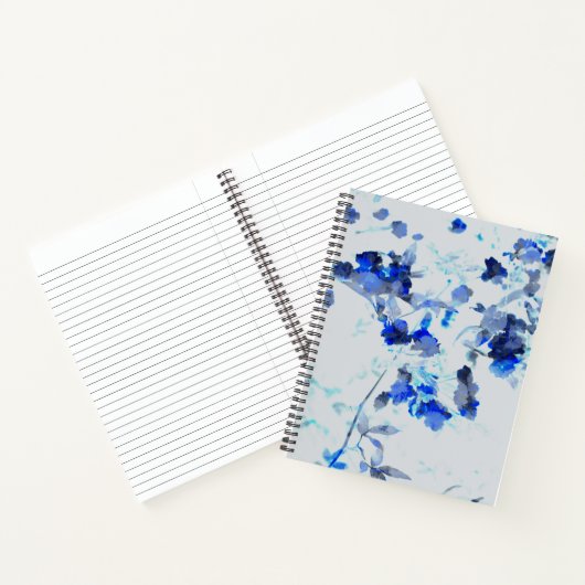 Moderne, trendige Kunst des Blumenmusters / Blume Notizblock (Innenseite)