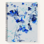 Moderne, trendige Kunst des Blumenmusters / Blume Notizblock (Vorderseite)