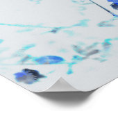 Moderne, trendige Kunst des Blumenmusters / Blume Poster (Ecke)