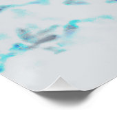 Moderne, trendige Kunst des Blumenmusters / Blume Poster (Ecke)