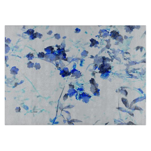 Moderne, trendige Kunst des Blumenmusters / Blume Schneidebrett (Vorderseite)