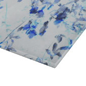 Moderne, trendige Kunst des Blumenmusters / Blume Schneidebrett (Ecke)