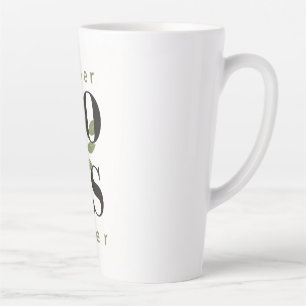Moderne, trendige Latte-Tasse zum besten Boss alle Milchtasse