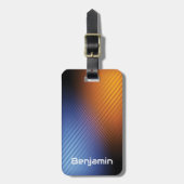 Moderne trendige Männer Gepäckanhänger (Vorderseite vertikal)