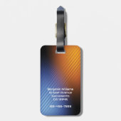 Moderne trendige Männer Gepäckanhänger (Rückseite vertikal)