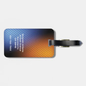 Moderne trendige Männer Gepäckanhänger (Rückseite horizontal)