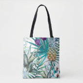 Moderne trendige Muster Ananas Obst Sommerchic Tasche (Vorderseite)