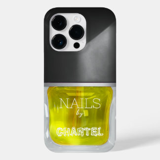 Moderne, trendige Neon-Gelbnaille-Lackierung Case-Mate iPhone 14 Pro Hülle
