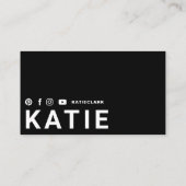 Moderne trendige Online Personal Trainer Fitness G Visitenkarte (Rückseite)