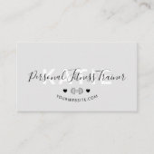 Moderne trendige Online Personal Trainer Fitness G Visitenkarte (Vorderseite)