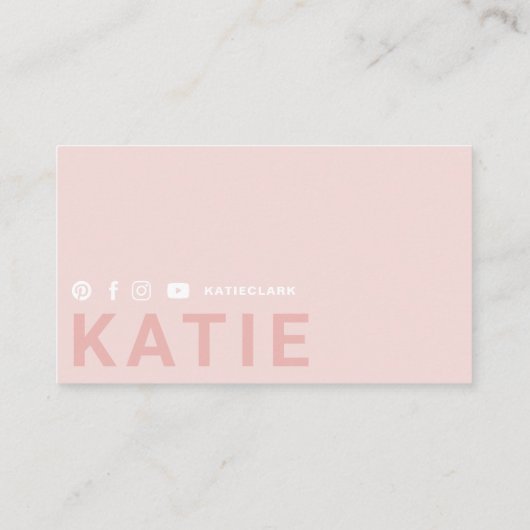 Moderne, trendige Online Personal Trainer Fitness Visitenkarte (Rückseite)