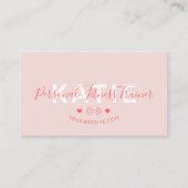 Moderne, trendige Online Personal Trainer Fitness Visitenkarte (Vorderseite)