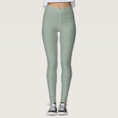 Moderne, trendige, pastellgrüne Farbe Elegante Vor Leggings (Vorderseite)