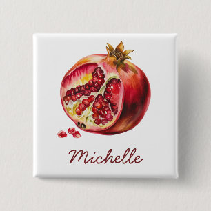 Moderne trendige personalisierte Wasserfarbe Grana Button