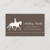 Moderne, trendige Pferdetrainer-Visitenkarte Visitenkarte (Vorderseite)