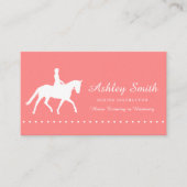 Moderne, trendige Pferdetrainer-Visitenkarte Visitenkarte (Vorderseite)