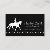 Moderne, trendige Pferdetrainer-Visitenkarte Visitenkarte (Vorderseite)