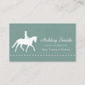 Moderne, trendige Pferdetrainer-Visitenkarte Visitenkarte (Vorderseite)