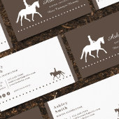 Moderne, trendige Pferdetrainer-Visitenkarte Visitenkarte