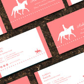 Moderne, trendige Pferdetrainer-Visitenkarte Visitenkarte