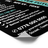 Moderne trendige politische Wahlkampfwerbung Poster (Ecke)