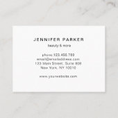 Moderne trendige Pop Kunst, Dichtung und Musik Visitenkarte (Rückseite)